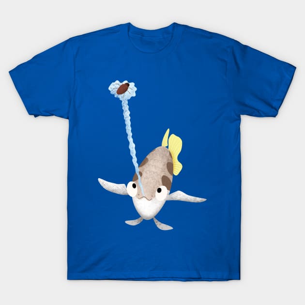 Cute archerfish cartoon illustration T-Shirt by FrogFactory